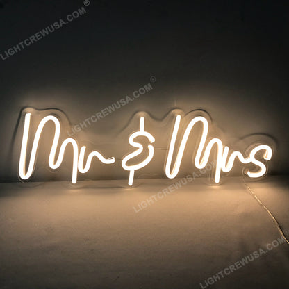 Decoración de luz de letrero de neón LED para fiesta de bodas