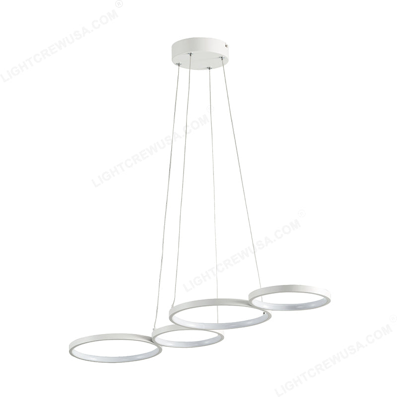 FOUR CIRCLE WIRE PENDANT LIGHTS