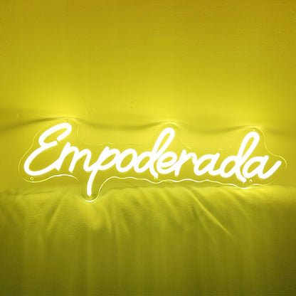 Empoderada' - Neón Inspirador para Mujeres Fuertes | Decoración Moderna y Empoderante