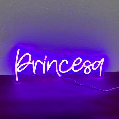 【Exclusiva】Neón 'Princesa' - Ilumina Tu Espacio con Elegancia y Estilo | Luz de Neón Decorativa para Interiores Modernos