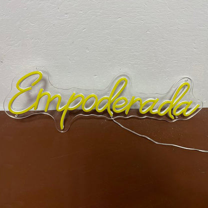 Empoderada' - Neón Inspirador para Mujeres Fuertes | Decoración Moderna y Empoderante