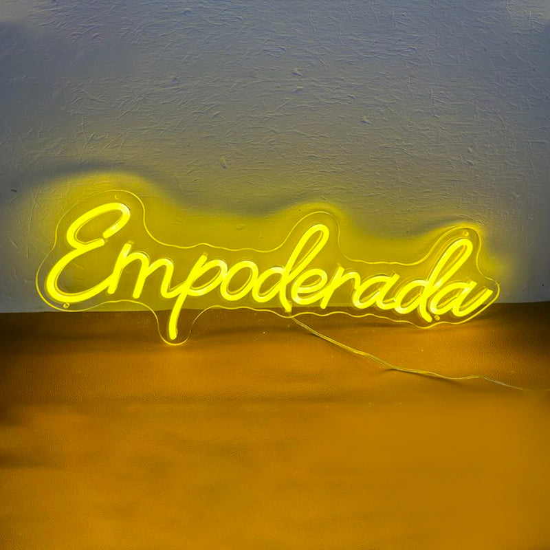 Empoderada' - Neón Inspirador para Mujeres Fuertes | Decoración Moderna y Empoderante