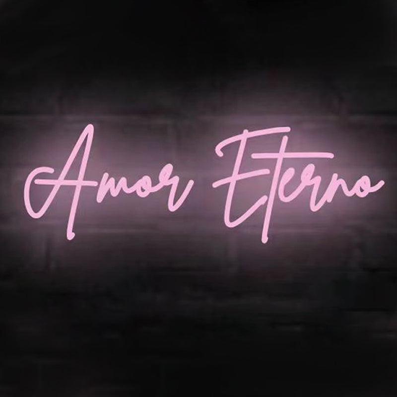 💖 'Amor Eterno' - Neón Decorativo | Luz de Amor Incondicional y Duradero para Parejas