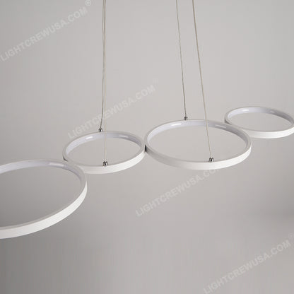 FOUR CIRCLE WIRE PENDANT LIGHTS