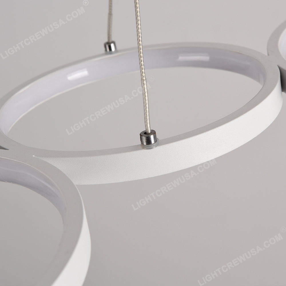 FOUR CIRCLE WIRE PENDANT LIGHTS