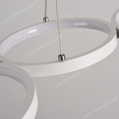 FOUR CIRCLE WIRE PENDANT LIGHTS