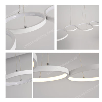 FOUR CIRCLE WIRE PENDANT LIGHTS