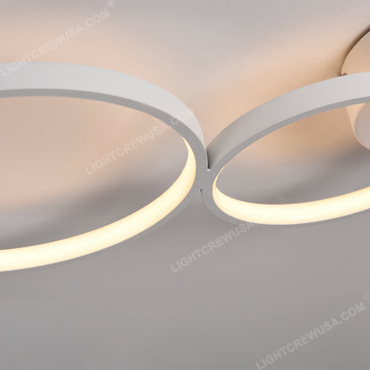 LUCES DE TECHO EMPOTRADAS DE 4 ANILLOS