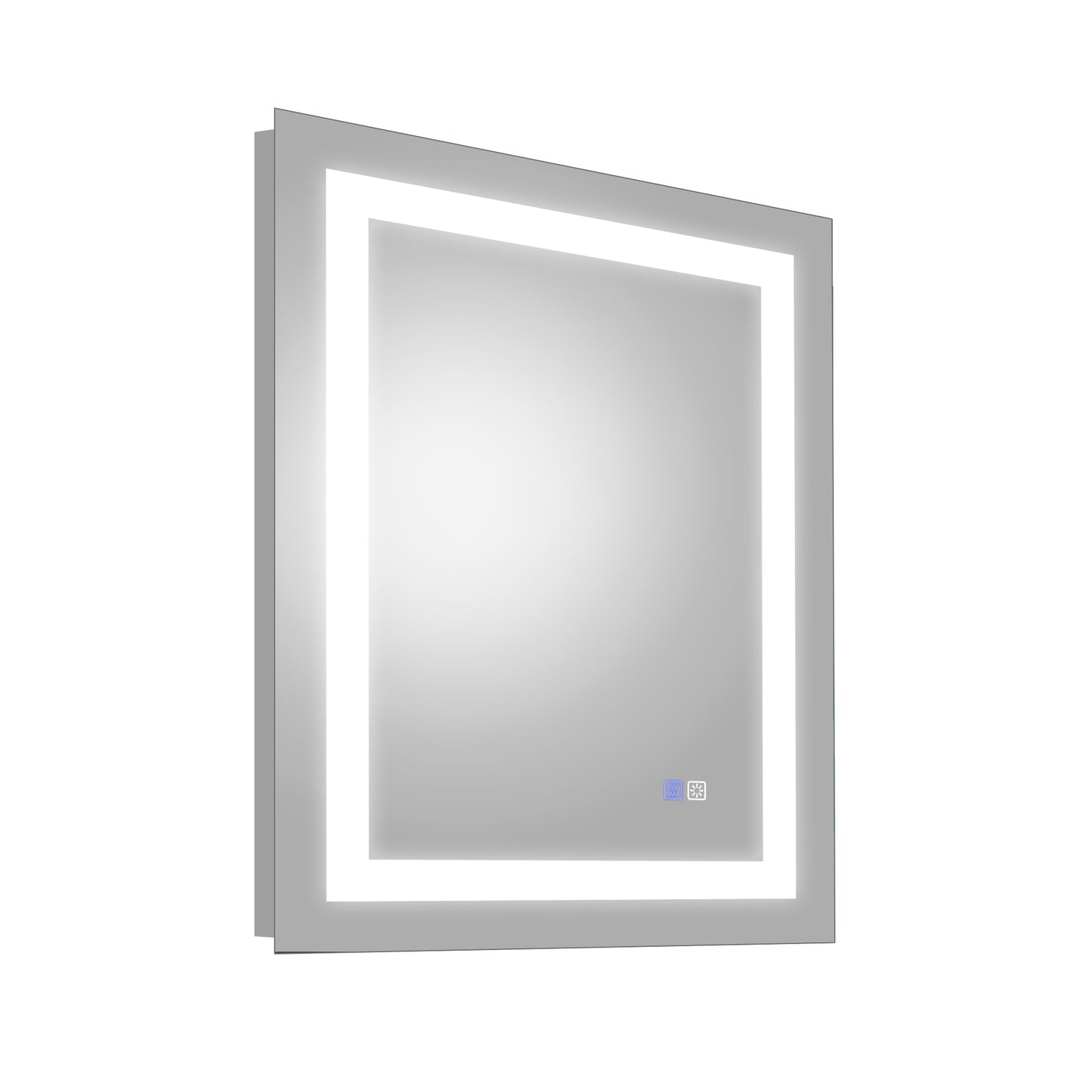 Super Bright LED Silver Wall Bathroom Vanity Mirror: Illuminate Your Space in Style