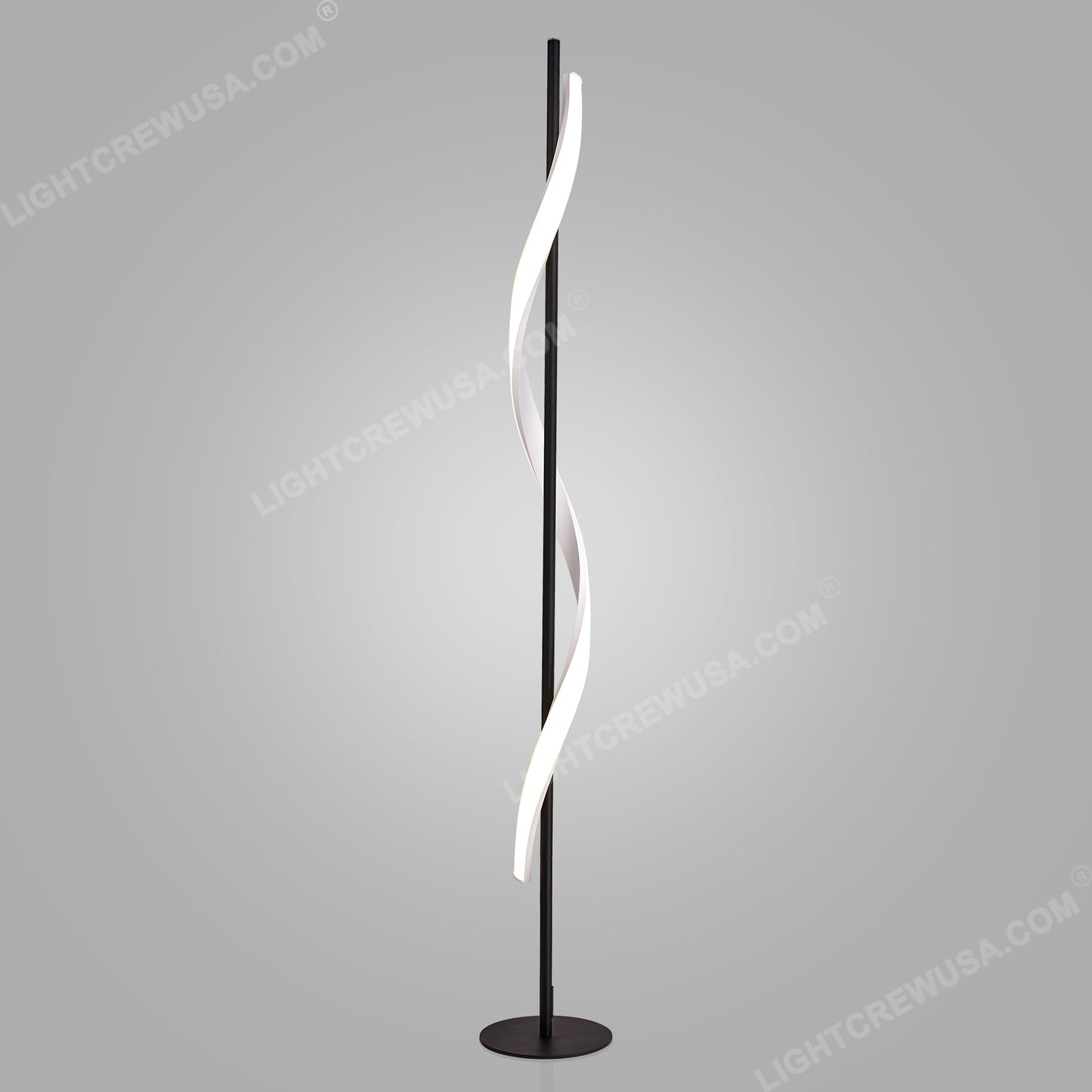 LAMPU LANTAI LED MODERN CURVE STAND